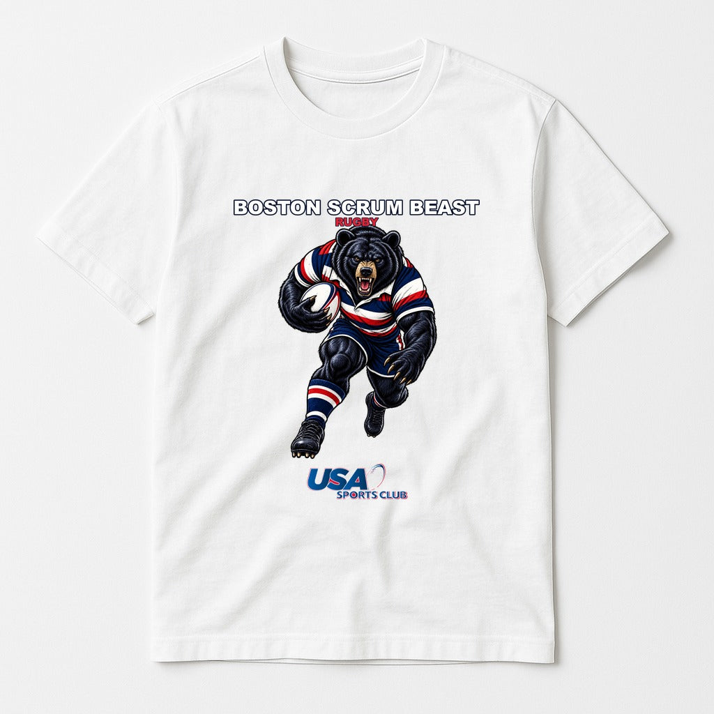 USA Sports Club Boston Scrum Beast — Rugby Tee