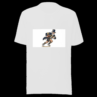White tee (auto-whitened): Lincoln Football #16