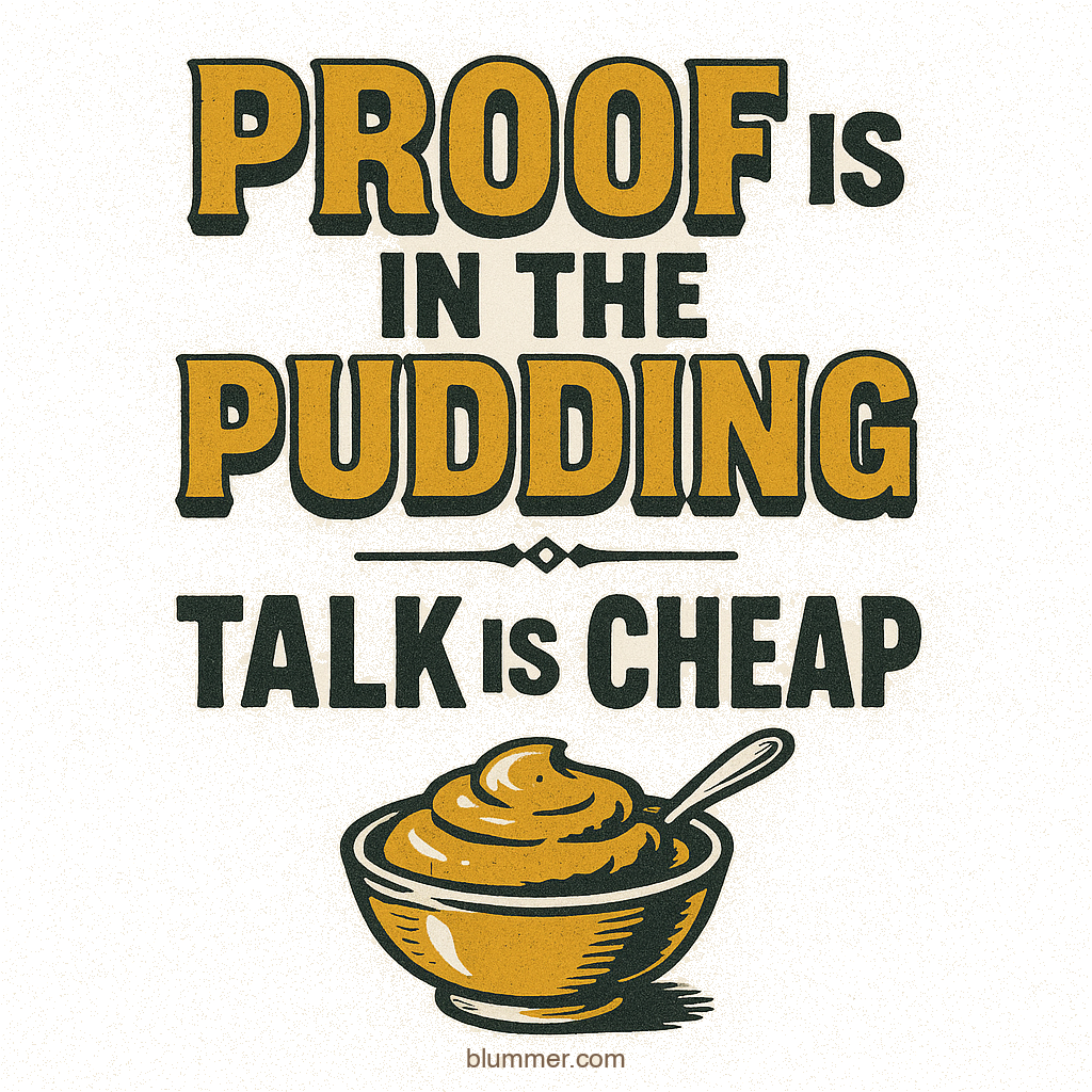 Proof Is In The Pudding