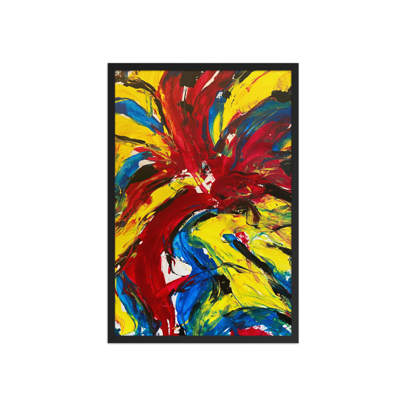 RED/WHITE/BLUE Framed poster