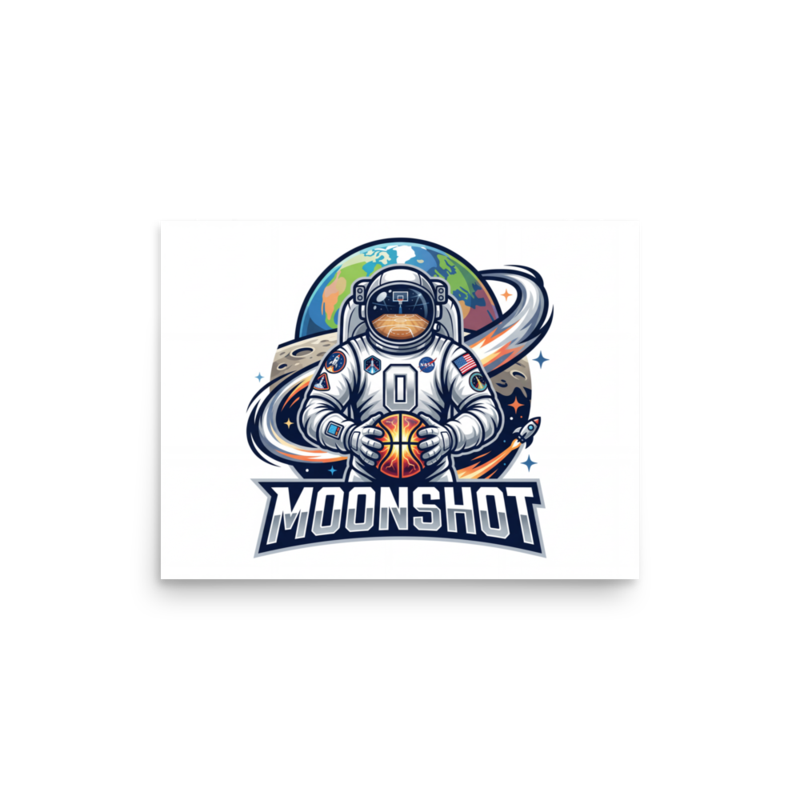 Moonshot Astronaut Poster