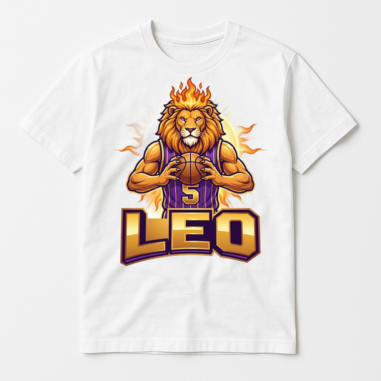 Clean design mockup 2026-08-01: Leo Basketball - Zodiac League