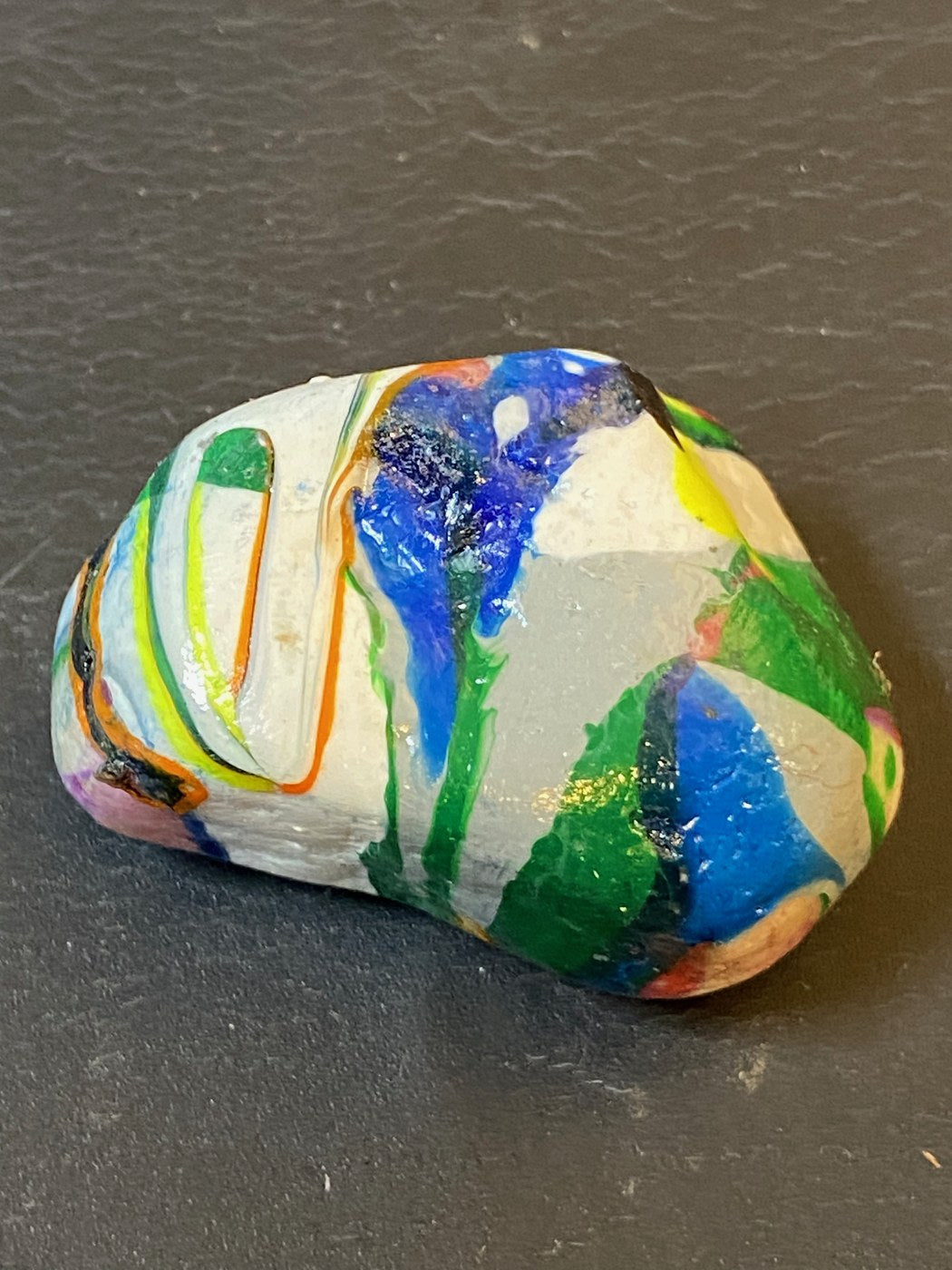 MJB painted rock slate photo 2