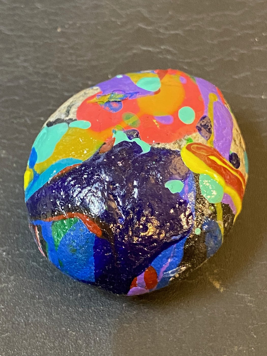 MJB painted rock slate photo 1