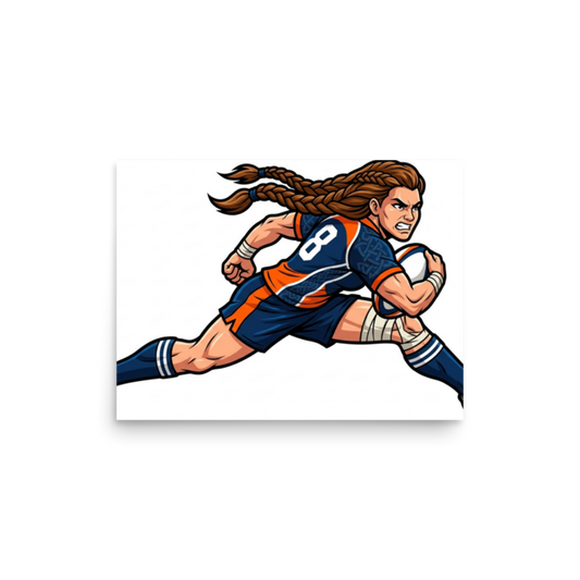 Viking Rugby Warrior Poster