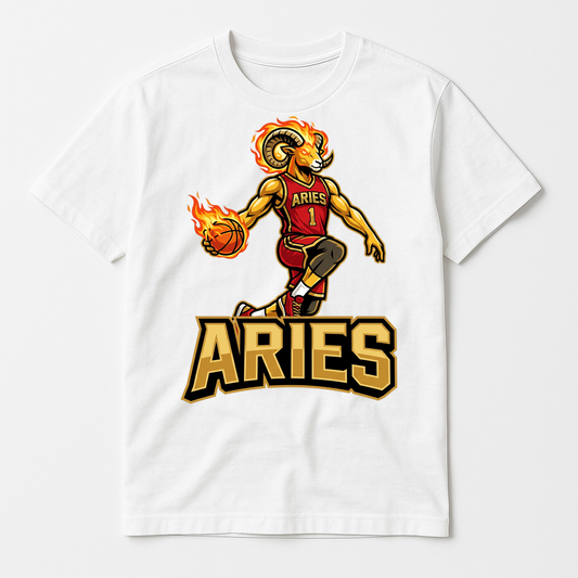 Clean design mockup 2026-08-01: Aries Basketball - Zodiac League