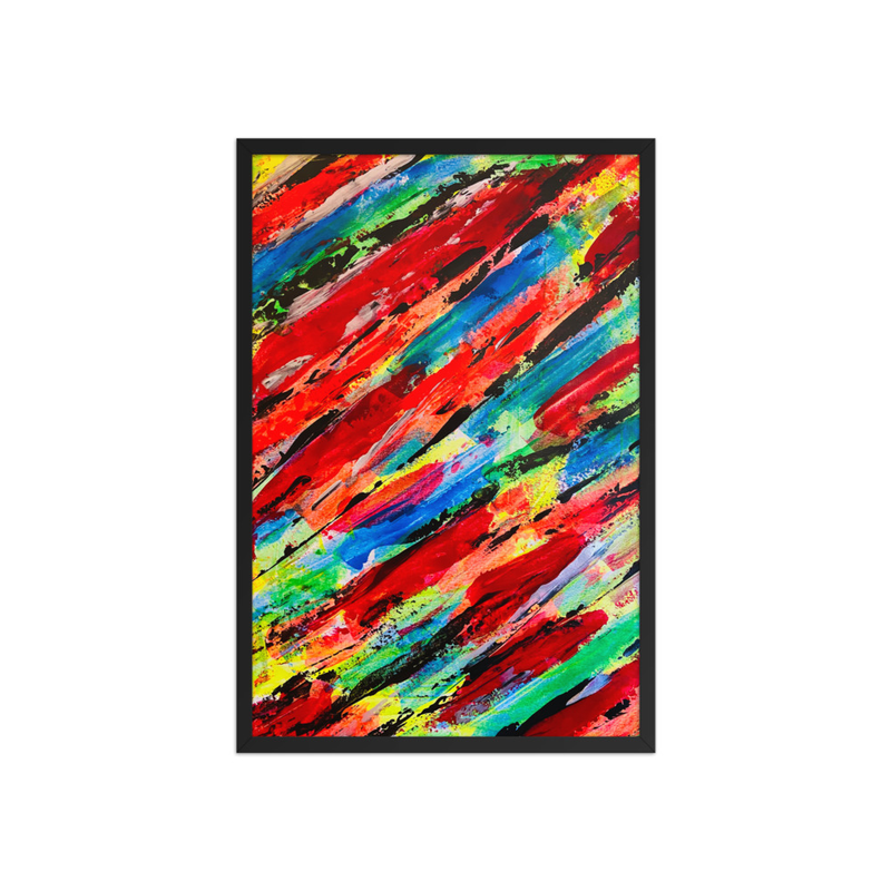 BLOOD STAINS Framed poster