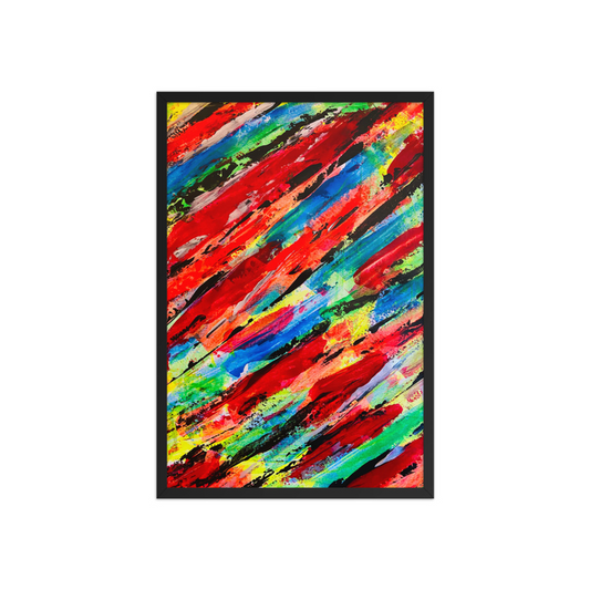BLOOD STAINS Framed poster