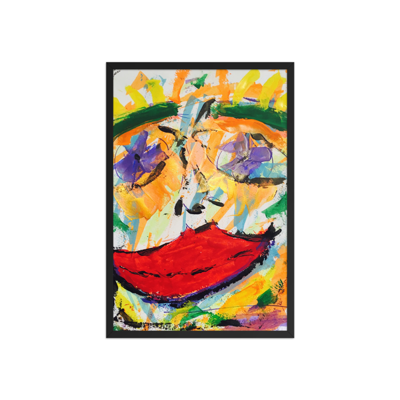 LIPS Framed poster