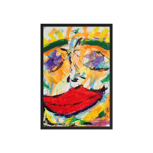 LIPS Framed poster