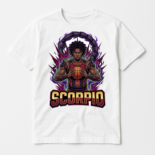 Clean design mockup 2026-08-01: Scorpio Basketball - Zodiac League