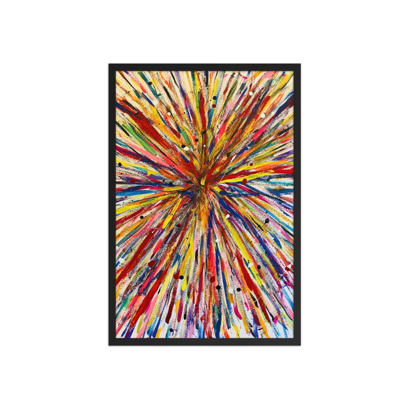 BURSTING Framed poster