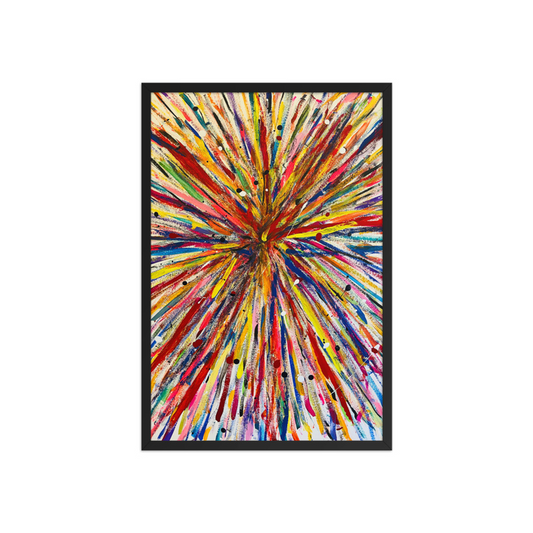 BURSTING Framed poster