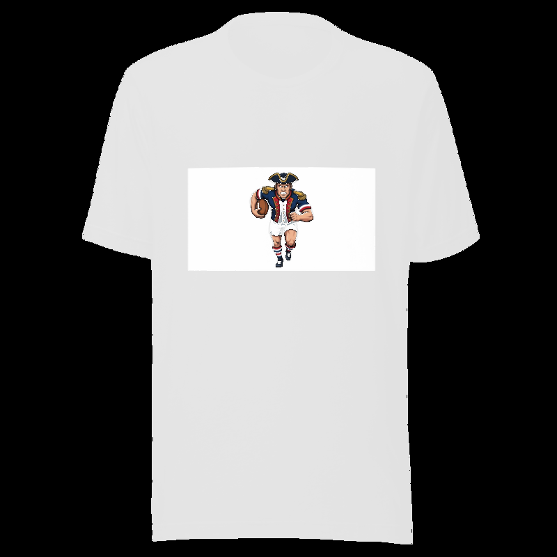 White tee (auto-whitened): Patriot Rugby - Colonial Player