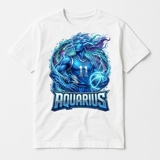 Clean design mockup 2026-08-01: Aquarius Basketball - Zodiac League