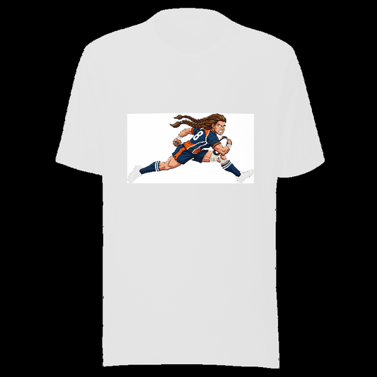 White tee (auto-whitened): Viking Rugby Warrior