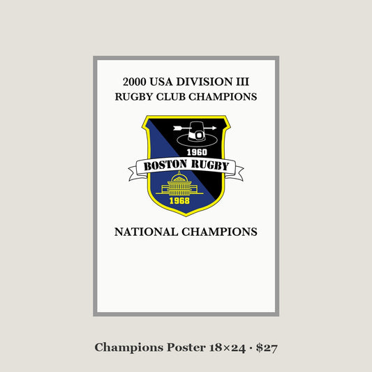 BRFC 2000 Champions Poster 18x24